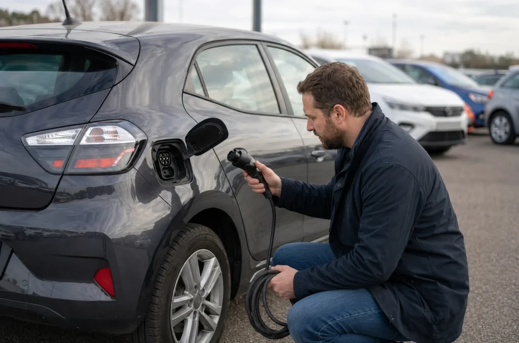 Acheter une voiture électrique d’occasion : les points à vérifier côté recharge