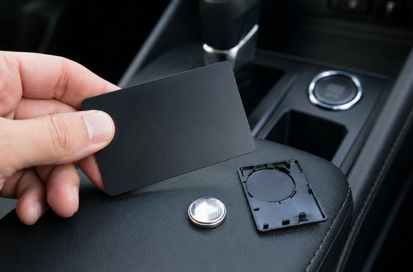 Pile CR2032 et carte main libre vérifiées dans l’habitacle d’un Captur
